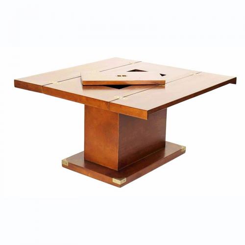 GLASGOW square coffee table with flaps