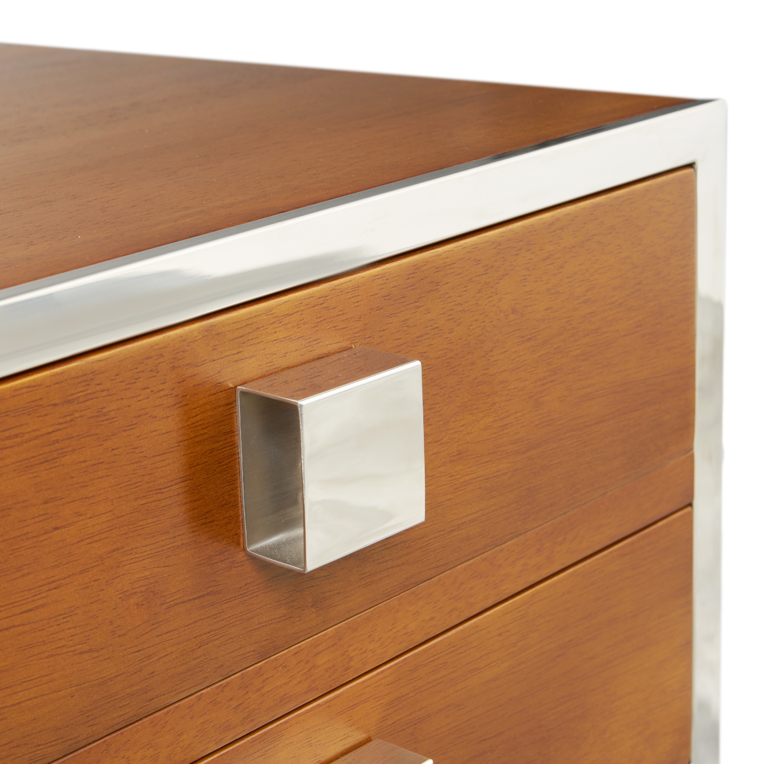 TIME SQUARE SIDE TABLE 2 DRAWERS